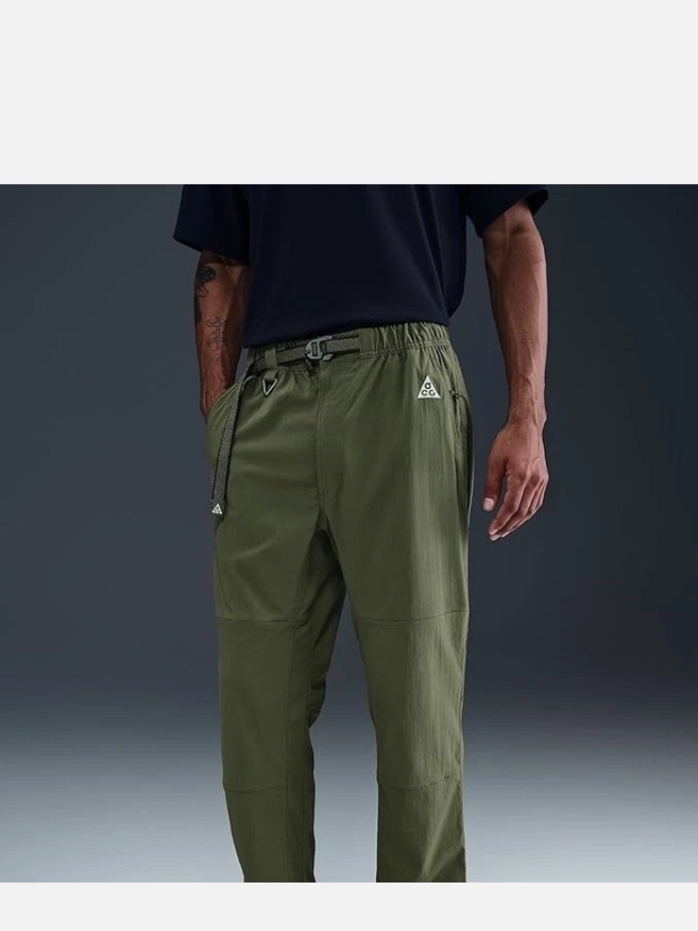 New Nike Men's S ACG Repel UV UPF Hiking Pants Olive Green FN2450-222 MSRP $125
